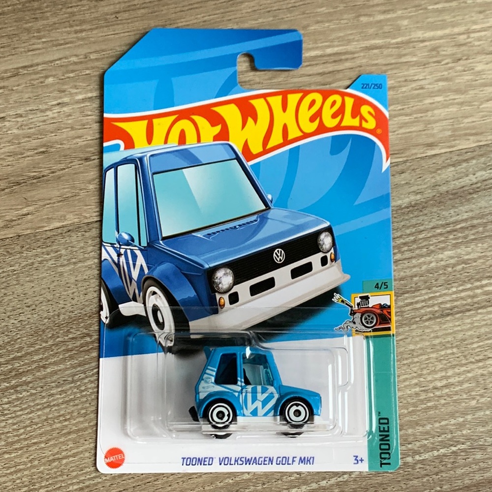 Hot Wheels Tooned Volkswagen VW Golf Mk1 TREASURE HUNT Car Hotwheels 2023